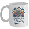Vintage Labrador Dad Like A Regular Dad But Cooler Funny Mug Coffee Mug | Teecentury.com