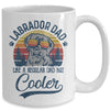 Vintage Labrador Dad Like A Regular Dad But Cooler Funny Mug Coffee Mug | Teecentury.com