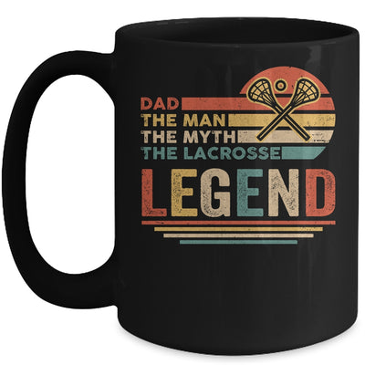 Vintage Lacrosse Dad The Man The Myth The Legend Mug Coffee Mug | Teecentury.com