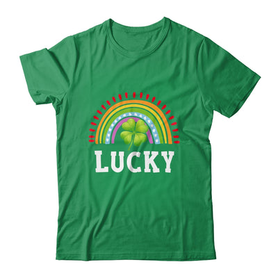 Vintage Lucky Shamrock Rainbow St Patricks Day Mens Womens T-Shirt & Hoodie | Teecentury.com