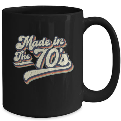 Vintage Made In The 70's 1970s Retro Born Birthday Day Mug | teecentury