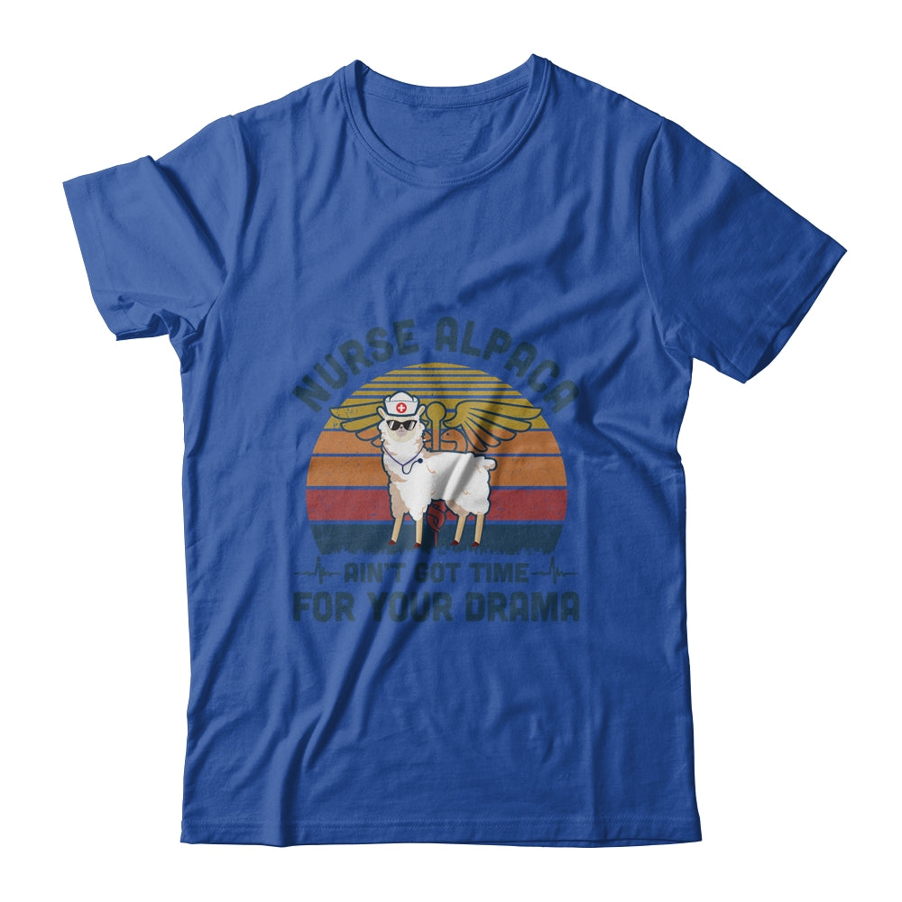 Vintage Nurse Alpaca Ain't Got Time For Your Drama T-Shirt & Tank Top | Teecentury.com