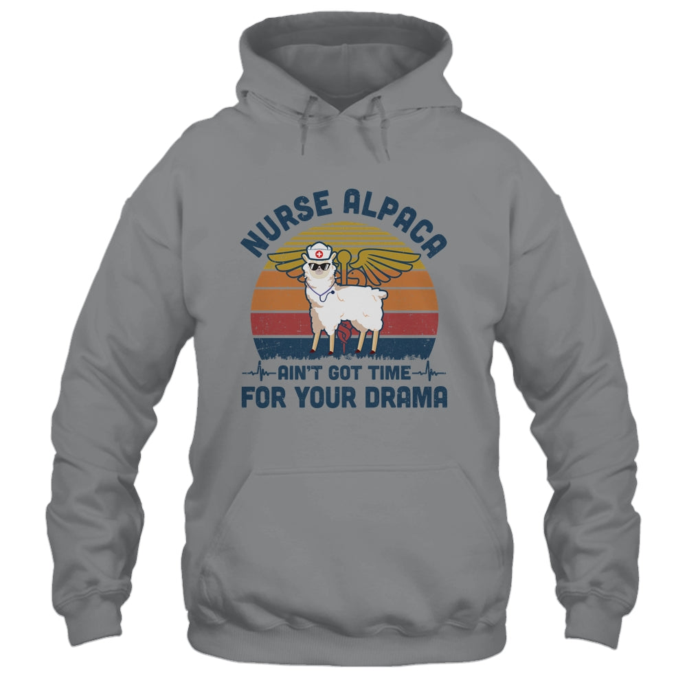 Vintage Nurse Alpaca Ain't Got Time For Your Drama T-Shirt & Tank Top | Teecentury.com