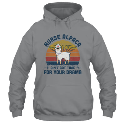 Vintage Nurse Alpaca Ain't Got Time For Your Drama T-Shirt & Tank Top | Teecentury.com