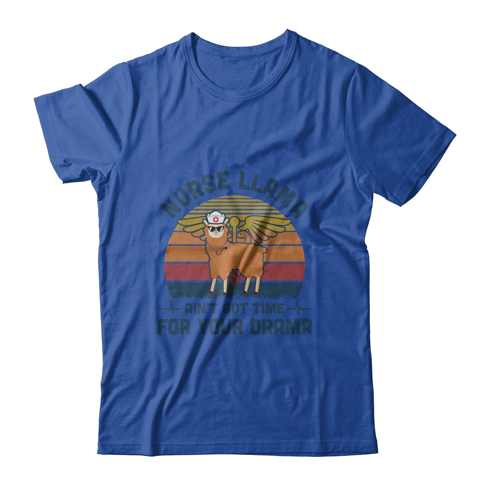 Vintage Nurse Llama Ain't Got Time For Your Drama T-Shirt & Tank Top | Teecentury.com