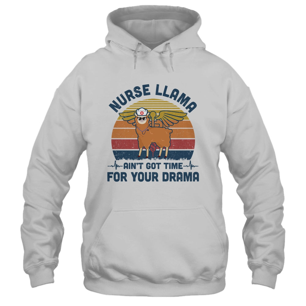 Vintage Nurse Llama Ain't Got Time For Your Drama T-Shirt & Tank Top | Teecentury.com