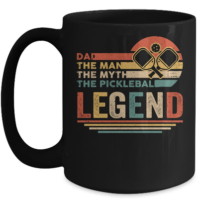Vintage Pickleball Dad The Man The Myth The Legend Mug Coffee Mug | Teecentury.com