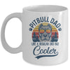 Vintage Pitbull Dad Like A Regular Dad But Cooler Funny Mug Coffee Mug | Teecentury.com