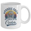 Vintage Poodle Dad Like A Regular Dad But Cooler Funny Mug Coffee Mug | Teecentury.com