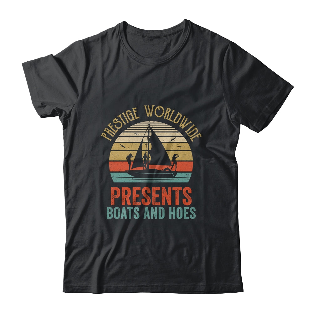 Vintage Retro Prestige Worldwide Presents Boats And Hoes T-Shirt & Tank Top | Teecentury.com