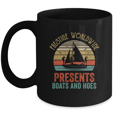 Vintage Retro Prestige Worldwide Presents Boats And Hoes Mug Coffee Mug | Teecentury.com