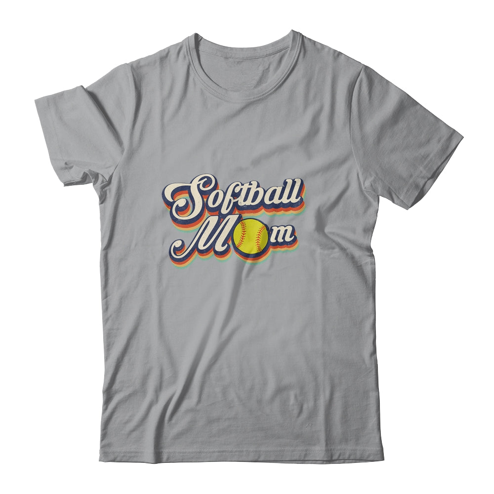 Vintage Retro Softball Mom Funny Mother's Day T-Shirt & Tank Top | Teecentury.com