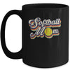 Vintage Retro Softball Mom Funny Mother's Day Mug Coffee Mug | Teecentury.com