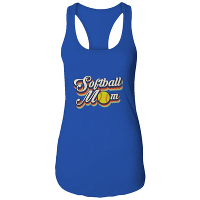 Vintage Retro Softball Mom Funny Mother's Day T-Shirt & Tank Top | Teecentury.com