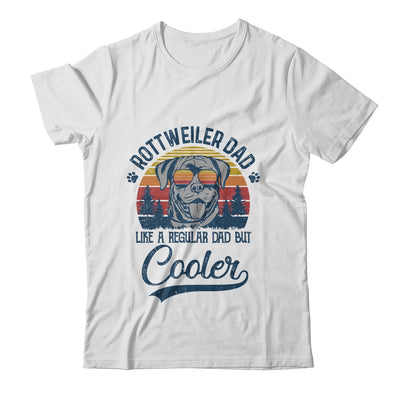 Vintage Rottweiler Dad Like A Regular Dad But Cooler Funny T-Shirt & Hoodie | Teecentury.com