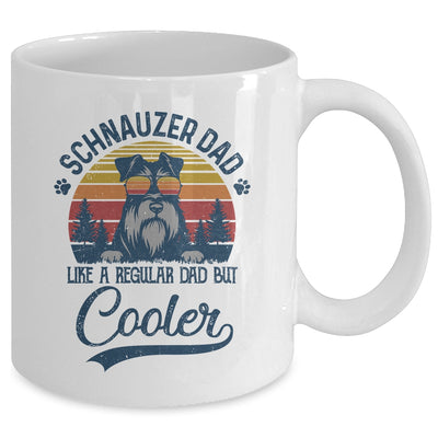 Vintage Schnauzer Dad Like A Regular Dad But Cooler Funny Mug Coffee Mug | Teecentury.com