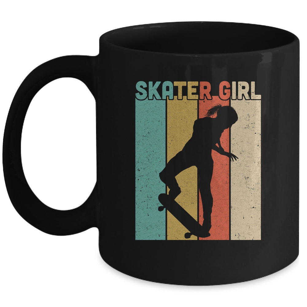 Vintage Skateboard Girls Retro Tee Gift Skateboarding Mug Coffee Mug | Teecentury.com