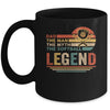 Vintage Softball Dad The Man The Myth The Legend Mug Coffee Mug | Teecentury.com