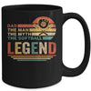 Vintage Softball Dad The Man The Myth The Legend Mug Coffee Mug | Teecentury.com