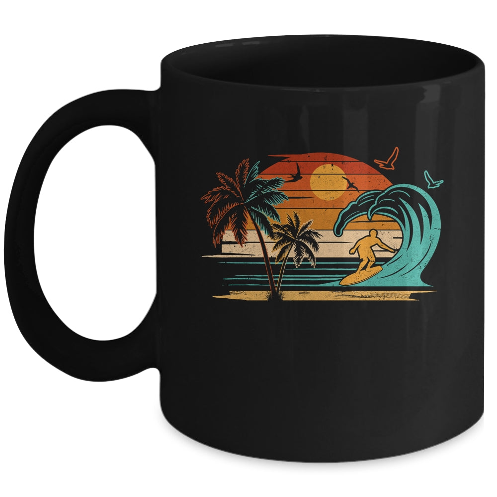Vintage Surfer Retro Surfing Beach Surf Mug | teecentury
