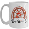 Vintage Unity Day Be Kind Rainbow Orange Mug | teecentury