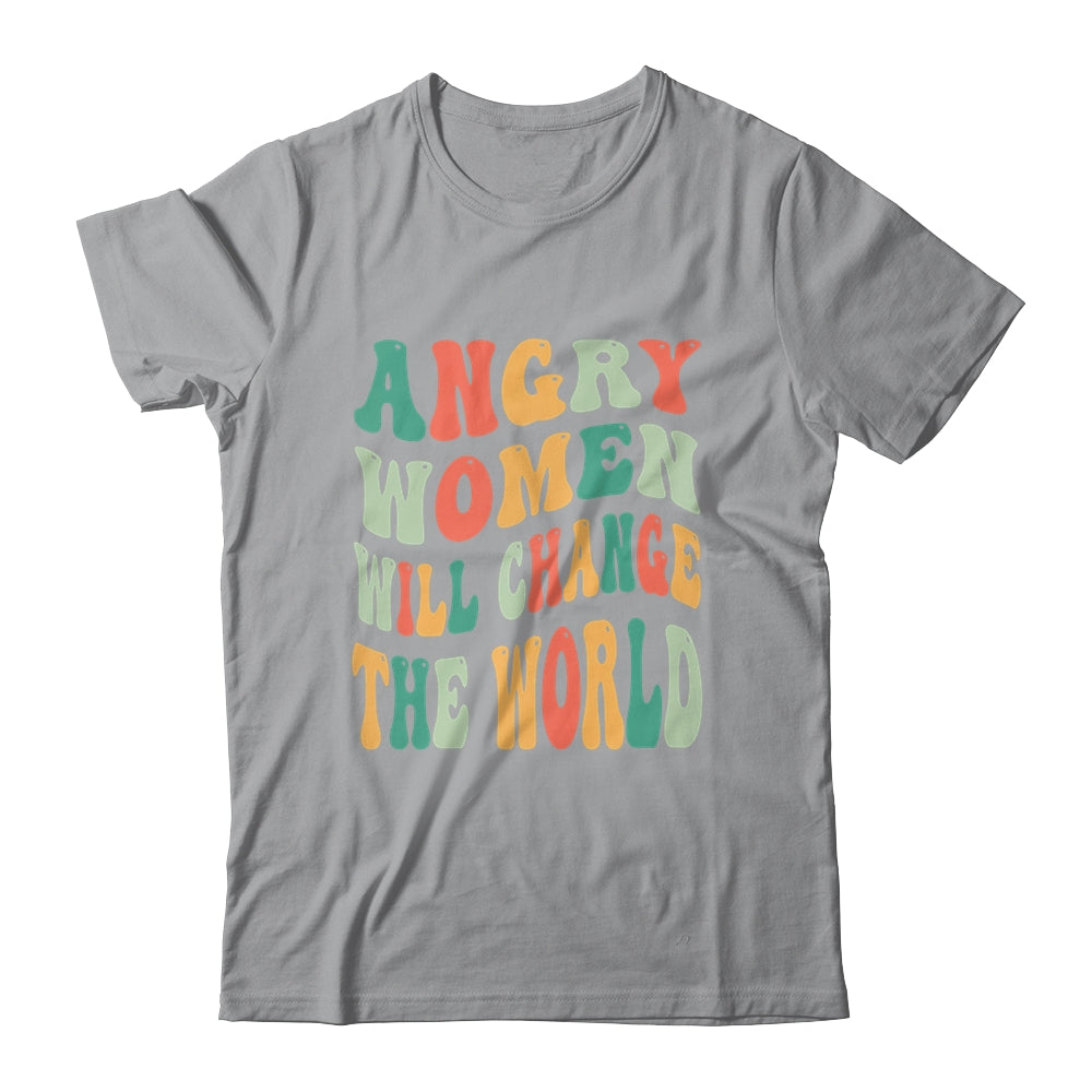 Vintage Woman Rights Angry Women Will Change World Shirt & Tank Top | teecentury