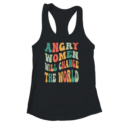 Vintage Woman Rights Angry Women Will Change World Shirt & Tank Top | teecentury
