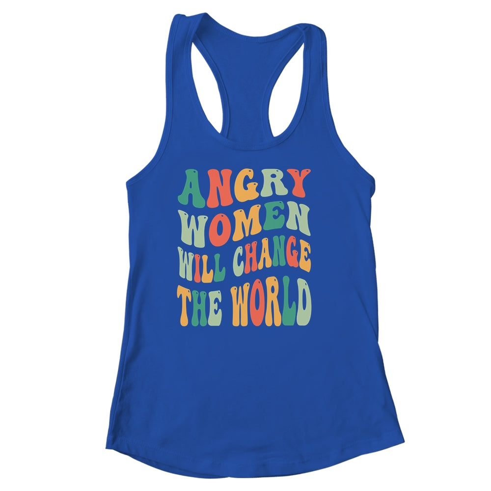 Vintage Woman Rights Angry Women Will Change World Shirt & Tank Top | teecentury