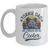Vintage Yorkie Dad Like A Regular Dad But Cooler Funny Mug Coffee Mug | Teecentury.com