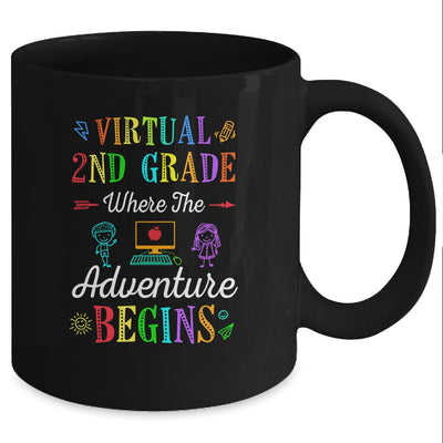 Virtual 2nd Grade Where The Adventure Begins Teacher Mug Coffee Mug | Teecentury.com