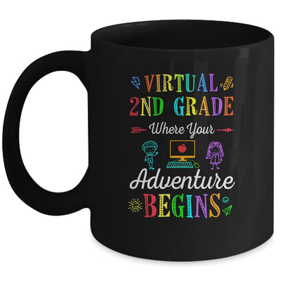 Virtual 2nd Grade Where Your Adventure Begins Teacher Mug Coffee Mug | Teecentury.com