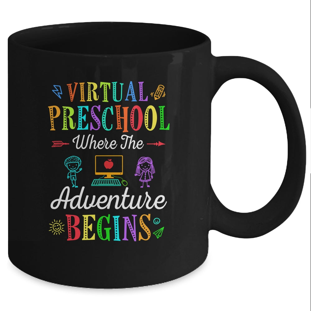 Virtual Preschool Where The Adventure Begins Teacher Mug Coffee Mug | Teecentury.com