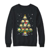 Volleyball Christmas Tree Santa Pickleball X Mas Lights Shirt & Sweatshirt | teecentury