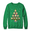 Volleyball Christmas Tree Santa Pickleball X Mas Lights Shirt & Sweatshirt | teecentury