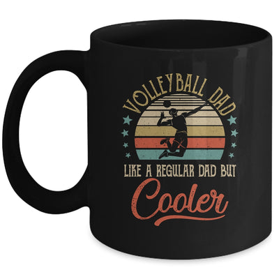 Volleyball Dad Like A Regular Dad Cooler Vintage Fathers Day Mug Coffee Mug | Teecentury.com