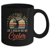 Volleyball Dad Like A Regular Dad Cooler Vintage Fathers Day Mug Coffee Mug | Teecentury.com