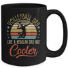 Volleyball Dad Like A Regular Dad Cooler Vintage Fathers Day Mug Coffee Mug | Teecentury.com