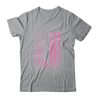 Volleyball Girl USA Flag Volleyball Player T-Shirt & Tank Top | Teecentury.com