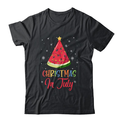 Watermelon Christmas Tree Christmas In July Summer Vacation T-Shirt & Tank Top | Teecentury.com