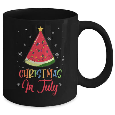 Watermelon Christmas Tree Christmas In July Summer Vacation Mug Coffee Mug | Teecentury.com