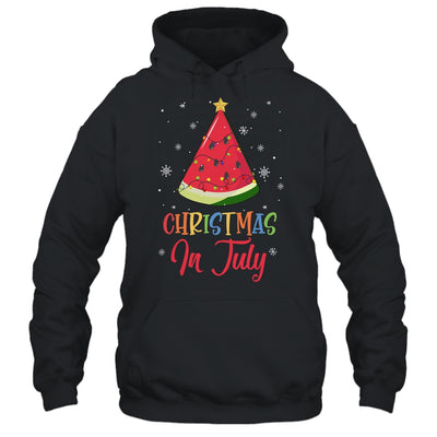 Watermelon Christmas Tree Christmas In July Summer Vacation T-Shirt & Tank Top | Teecentury.com