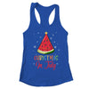 Watermelon Christmas Tree Christmas In July Summer Vacation T-Shirt & Tank Top | Teecentury.com