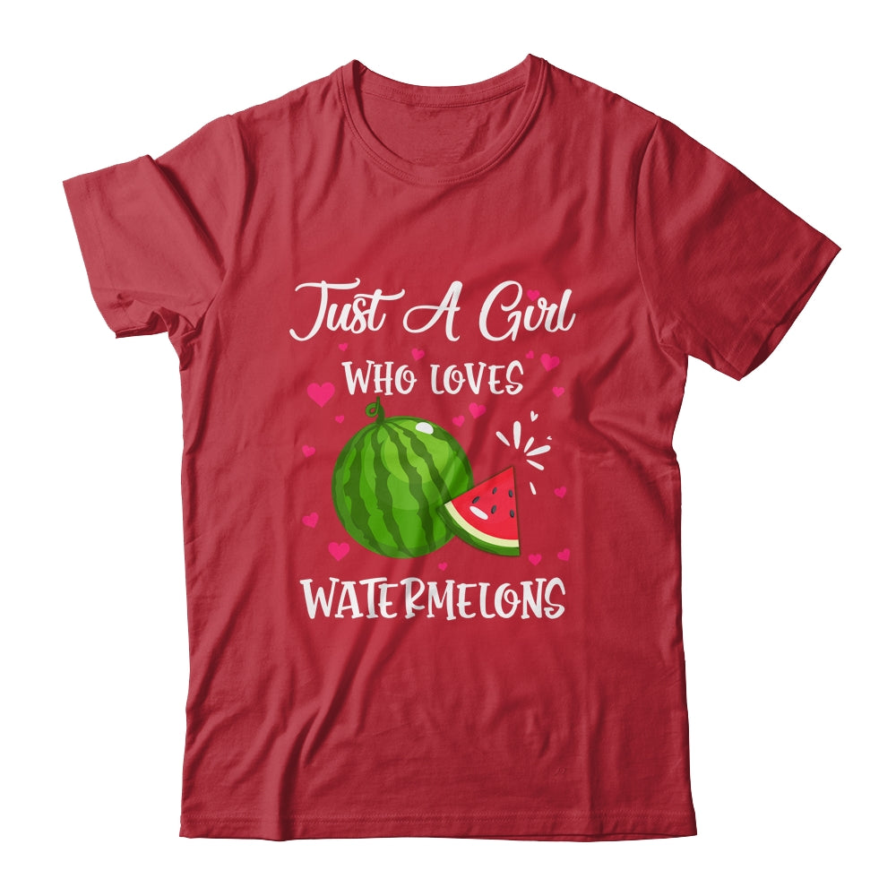 Watermelon For Girls Just A Girl Who Loves Watermelons T-Shirt & Tank Top | Teecentury.com