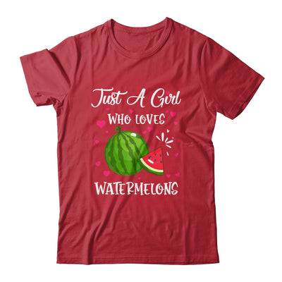 Watermelon For Girls Just A Girl Who Loves Watermelons T-Shirt & Tank Top | Teecentury.com