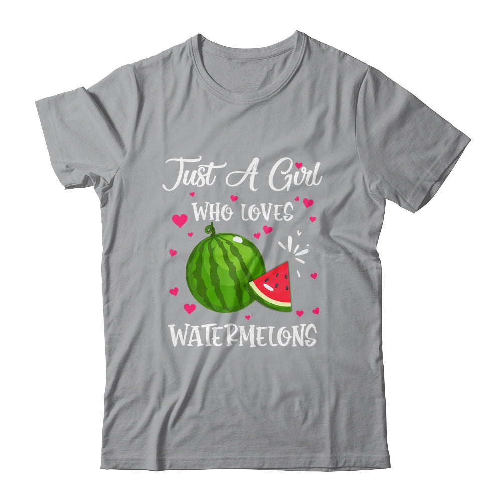 Watermelon For Girls Just A Girl Who Loves Watermelons T-Shirt & Tank Top | Teecentury.com