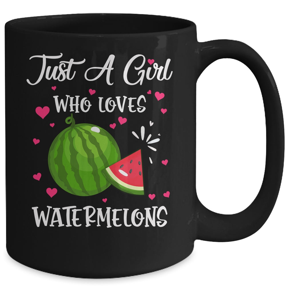 Watermelon For Girls Just A Girl Who Loves Watermelons Mug Coffee Mug | Teecentury.com
