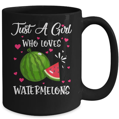 Watermelon For Girls Just A Girl Who Loves Watermelons Mug Coffee Mug | Teecentury.com