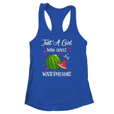 Watermelon For Girls Just A Girl Who Loves Watermelons T-Shirt & Tank Top | Teecentury.com