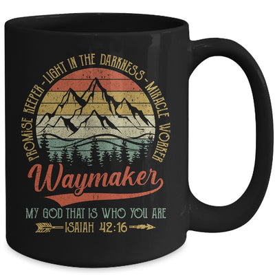 Waymaker Miracle Worker Promise Keeper Christian Mug Coffee Mug | Teecentury.com