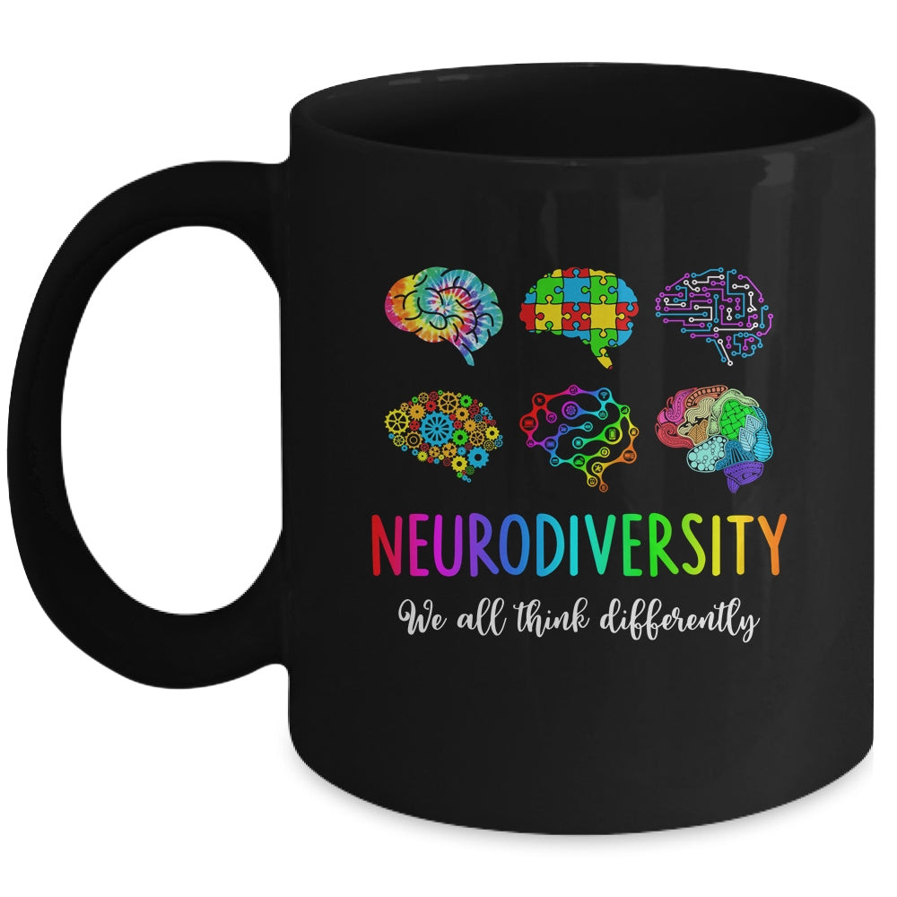 We All Think Differently Neurodiversity Autism Mug | teecentury